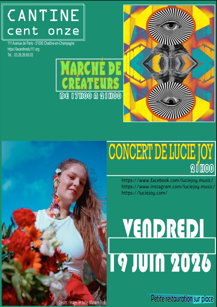 affiche marché créateurs Cantine du 111